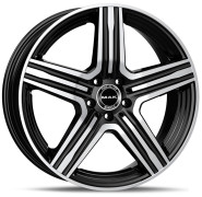 Фото диска MAK Lewis 9x18 5/112 ET50 d66.6 Gloss Black Mirror Ring