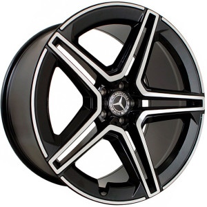 Фото диска MERCEDES FBX142-9 8.5x19 5/112 ET40 DIA 66.6 Black Machined Face