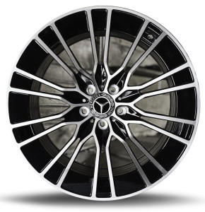 Фото диска MERCEDES FP3330 9.5x19 5/112 ET43 DIA 66.6 Black Machined Face