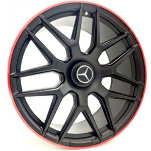 Фото диска MERCEDES XL8083 9.5x19 5/112 ET43 DIA 66.6 Satin Black Machined Lip