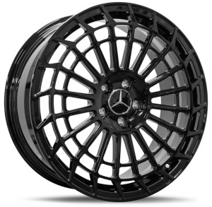 Фото диска MERCEDES 162-20 8.5x20 5/112 ET38 DIA 66.6 Matt Black