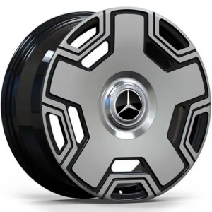 Фото диска MERCEDES ES113 FORGED 10x22 5/130 ET30 DIA 84.1 Black Machined Face