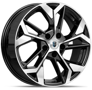 Фото диска КиК KC1062 6.5x17 5/108 ET43 DIA 65.1 алмаз чeрный