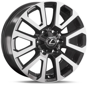Фото диска LEXUS LX241 7.5x18 6/139.7 ET55 DIA 95.1 BKF