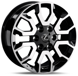 Фото диска LEXUS LX242 7.5x18 6/139.7 ET55 DIA 95.1 BKF