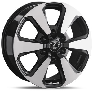 Фото диска LEXUS LX243 7.5x18 6/139.7 ET55 DIA 95.1 BKF
