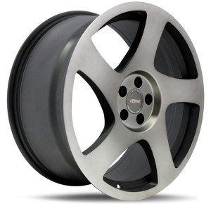 Фото диска VISSOL V-006 8.5x19 5/112 ET35 DIA 66.6 черный с полировкой