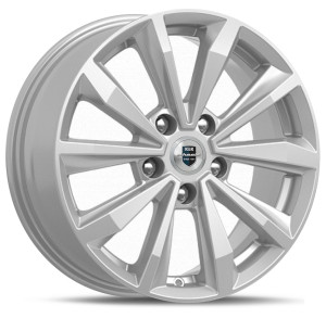 Фото диска КиК КС974 6.5x16 5/114.3 ET44 DIA 67.1 сильвер