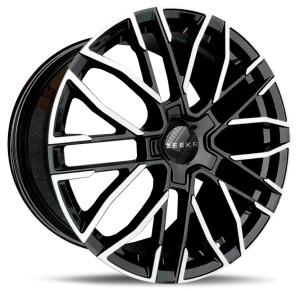 Фото диска Zeekr FBX214 9.5x22 5/108 ET45 DIA 63.4 Black Machined Face