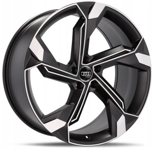 Фото диска AUDI FBX150-21 9x21 5/112 ET28 DIA 66.6 Black Machined Face