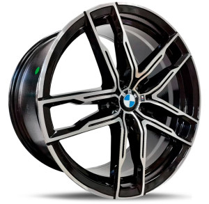 Фото диска BMW H3076F 9.5x20 5/112 ET35 DIA 66.6 Black Machined Face