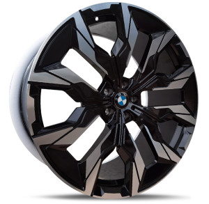 Фото диска BMW D3008 10x21 5/112 ET40 DIA 66.6 Black Machined Face