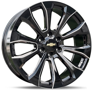 Фото диска CHEVROLET D1109 9x22 6/139.7 ET28 DIA 78.1 Black