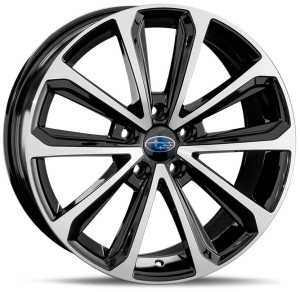 Фото диска SUBARU SB76 7x17 5/100 ET48 DIA 56.1 BKF