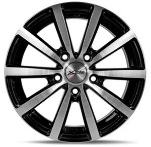 Фото диска Xtrike X-115 6x15 5/112 ET45 DIA 57.1 BK/FP