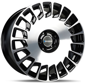 Фото диска INCH ULF-R24 8x18 5/112 ET40 DIA 66.56 Black Machine Face