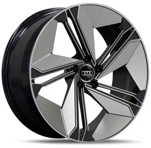 Фото диска AUDI ES318 FORGED 9.5x20 5/112 ET33 DIA 66.6 Black Machined Face