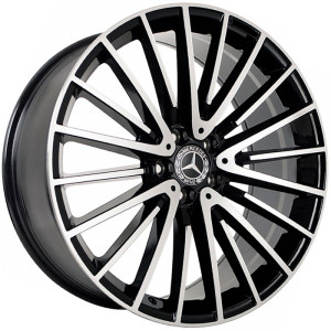 Фото диска MERCEDES FP235 10x21 5/112 ET48 DIA 66.6 Black Machined Face