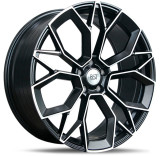 Чёрный матовый с полированной лицевой частью