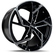 Фото диска AUDI D1611 9x21 5/112 ET30 DIA 66.6 Black Machined Face