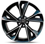 Фото диска AUDI DFP830 9x20 5/112 ET30 DIA 66.6 Black Machined Face