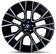 Фото диска BMW D506 10.5x22 5/112 ET40 DIA 66.6 Black Machined Face