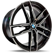 Фото диска BMW FP3076 8.5x19 5/112 ET30 DIA 66.6 Black Machined Face