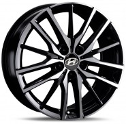 Фото диска HYUNDAI HND317 7x18 5/114.3 ET51 DIA 67.1 BKF