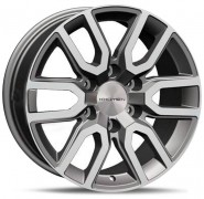 Фото диска Khomen Wheels KHW1723 8x17 6/139.7 ET36 DIA 100.1 Black-FP