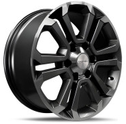 Фото диска Khomen Wheels KHW1817 7.5x18 6/139.7 ET25 DIA 106.1 Black-FP