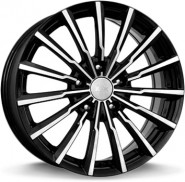 Фото диска КиК Акцент 7x17 5/112 ET49 DIA 57.1 алмаз чeрный