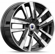 Фото диска КиК Хант 6x15 4/98 ET33 DIA 58.5 алмаз чeрный