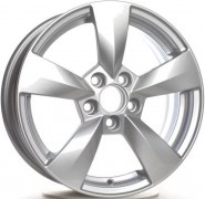 Фото диска КиК КС700 6x15 5/100 ET38 DIA 57.1 сильвер