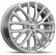 Фото диска КиК КС782 6x15 4/100 ET48 DIA 54.1 сильвер