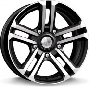 Фото диска КиК Палладика 7x16 5/139.7 ET30 DIA 98 Дарк платинум