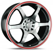 Фото диска LS Wheels 544 8.5x18 5/100 ET40 DIA 73.1 BKFRL