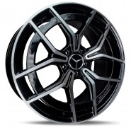 Фото диска MERCEDES D452 7.5x19 5/112 ET44 DIA 66.6 Black Machined Face