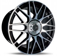 Фото диска MERCEDES D932 11x21 5/112 ET42 DIA 66.6 Satin Black Machined Lip