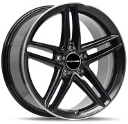 Фото диска PDW FF2127 7.5x18 5/112 ET35 DIA 66.56 Gloss Black Machine Edge