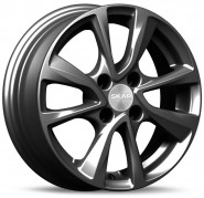 Фото диска СКАД Ницца 5.5x14 4/100 ET35 DIA 67.1 Черный матовый