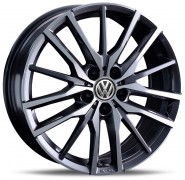 Фото диска VOLKSWAGEN VV318 7x18 5/112 ET43 DIA 57.1 BKF