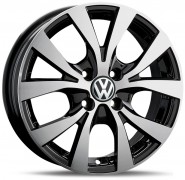 Фото диска VOLKSWAGEN VV393 6x15 5/100 ET40 DIA 57.1 BKF