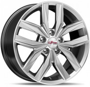 Фото диска iFree КС774 7x17 5/112 ET40 DIA 57.1 Дарк платинум