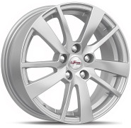 Фото диска iFree КС876 6x15 5/100 ET40 DIA 57.1 сильвер