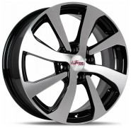 Фото диска iFree КС893 6x16 4/100 ET50 DIA 60.1 алмаз черный