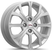 Фото диска iFree КС945 6x15 4/100 ET46 DIA 54.1 сильвер