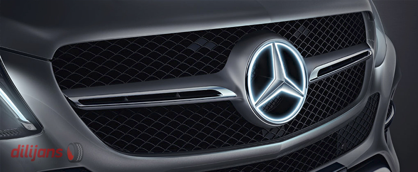 Подсветка значка Мерседес в автомобиле Х166